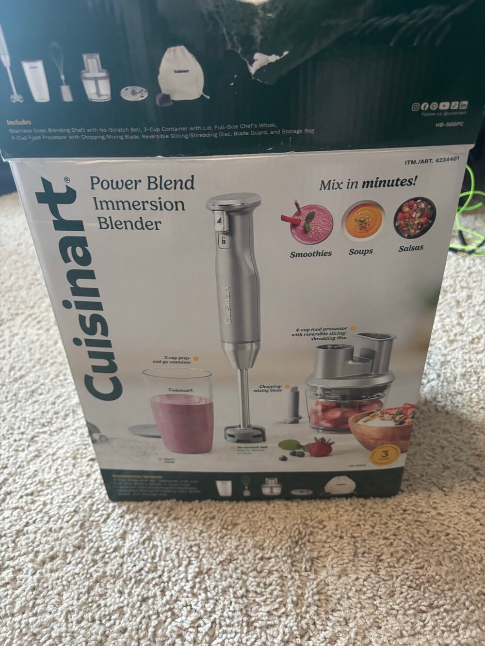 Cuisinart Immersion hand blender and storage bag